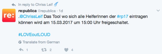 re:publica mit Twitter Punkt