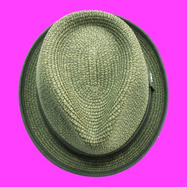 Green hat on purple background -Klicklab